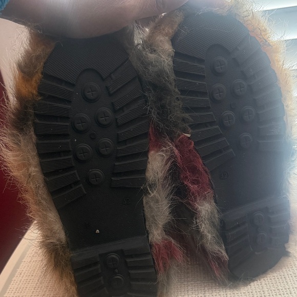 Multicolor Furry Boots - Picture 3 of 3